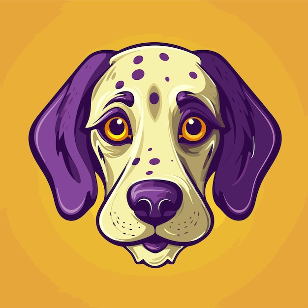 hand drawn dog avatar element