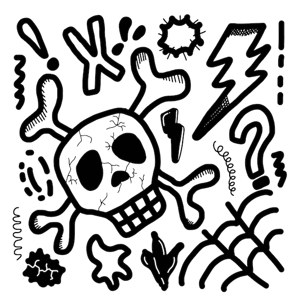 Hand drawn doodle Swearing isolated on white backgroundvector illustration