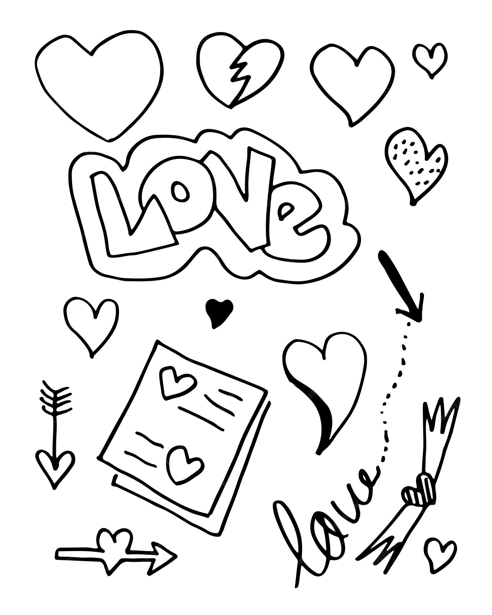 how to draw a heart  Drawings for boyfriend, Easy love drawings