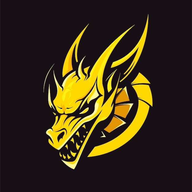 Logo del drago disegnato a mano