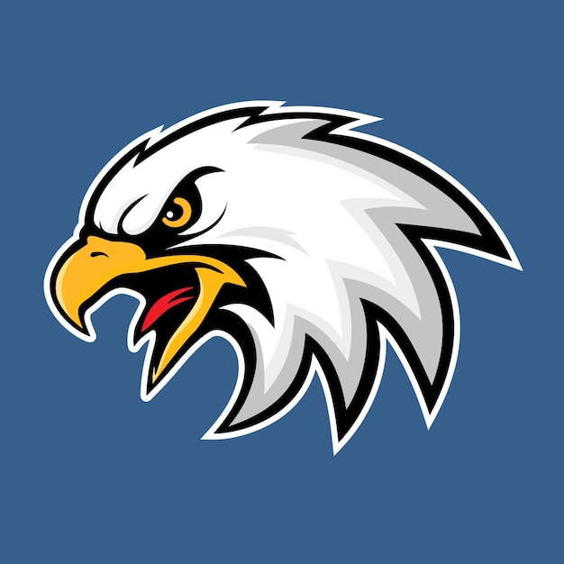 Hand drawn of Eagle head  Eagle mascot for tshirt  Sport wear logo