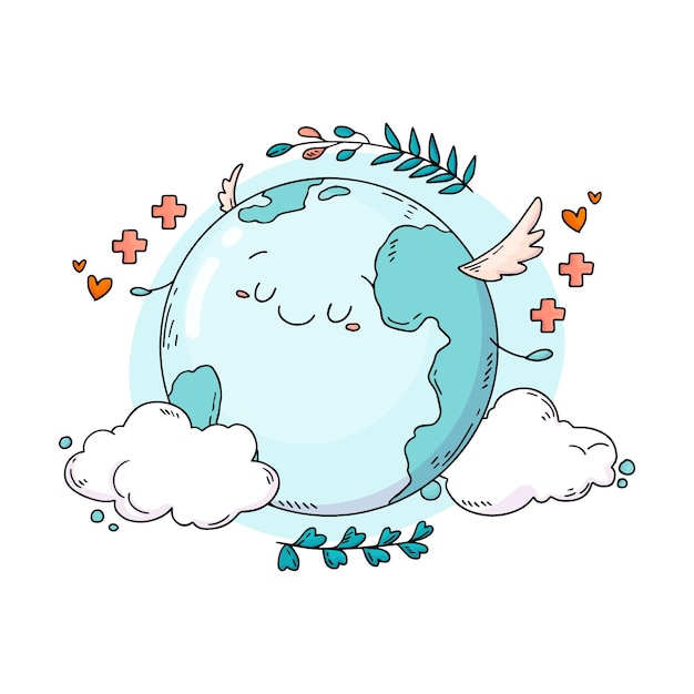 Hand Drawn Earth Day Illustration