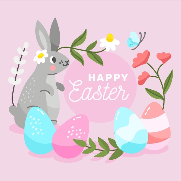 Hand drawn easter illustration