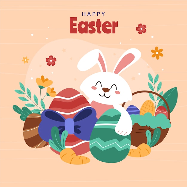 Hand drawn easter illustration