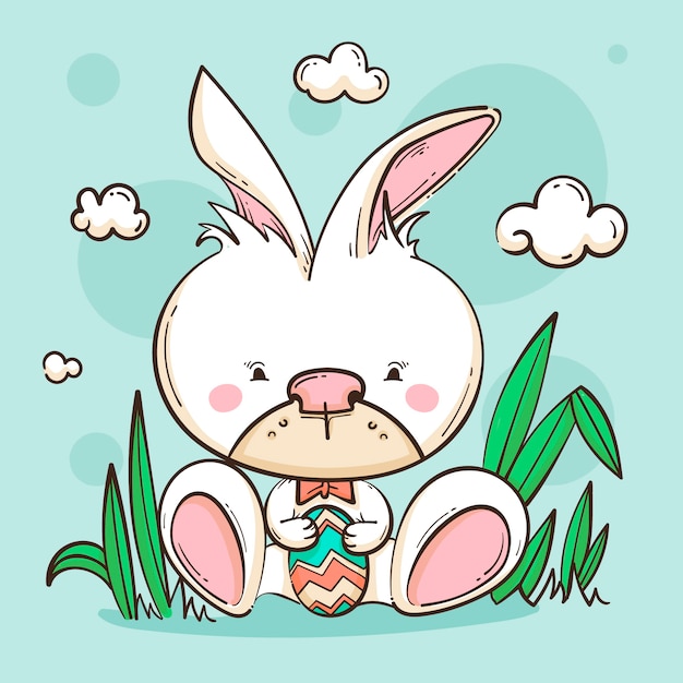 Vector hand drawn easter illustration