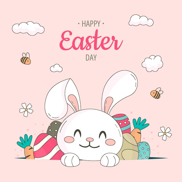 Vector hand drawn easter illustration