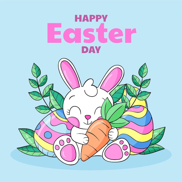 Hand drawn easter illustration