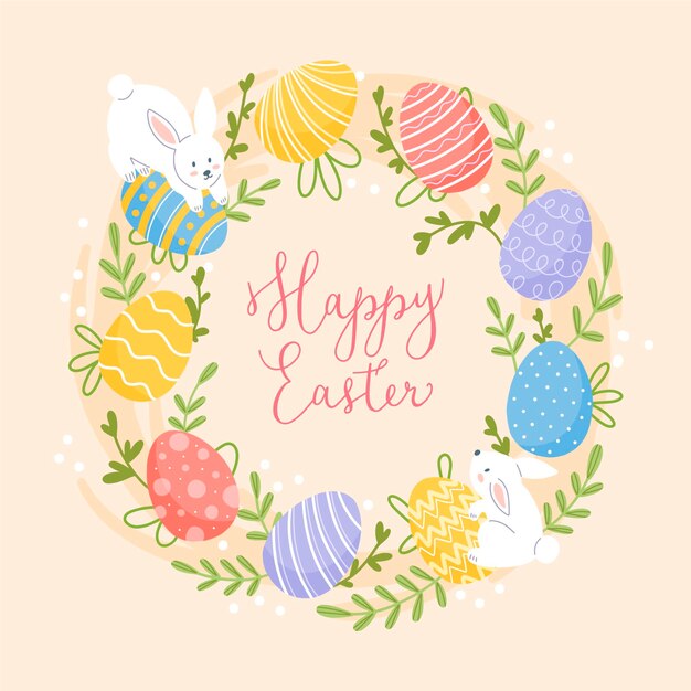Vector hand drawn easter illustration