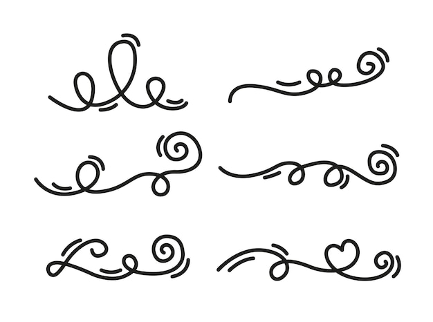 Hand drawn elements and monograms