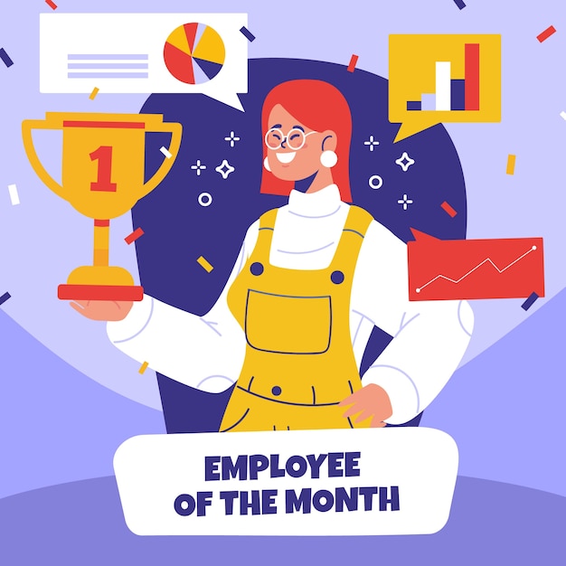 Vector hand drawn employee appreciation day illustration