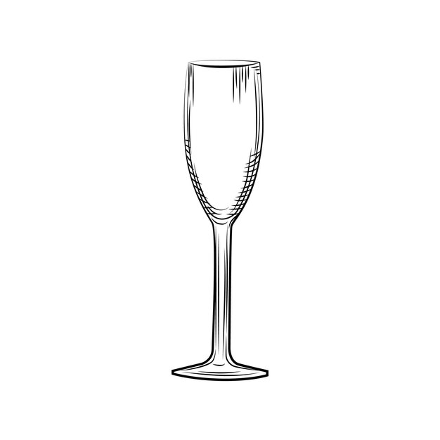 Empty Stemless Wine Glass Hand Drawn Stock Vector (Royalty Free) 1731913615