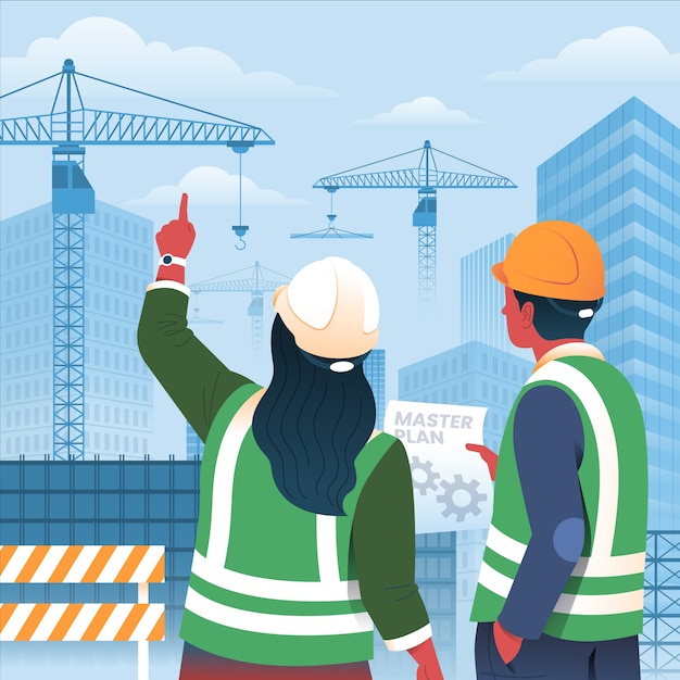 hand drawn engineering illustration