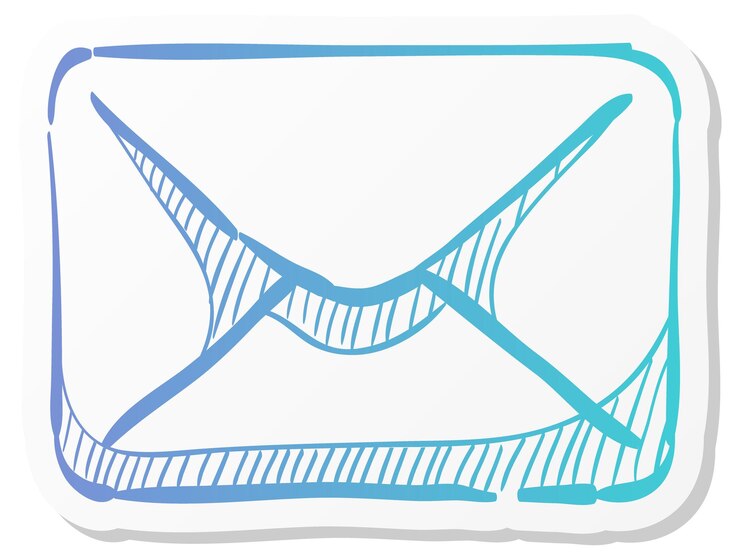Vector hand-drawn envelope icon