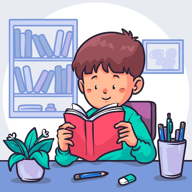 hand drawn exam illustration