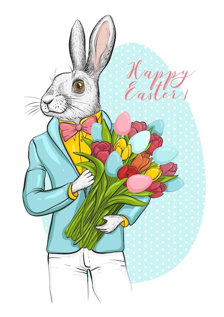 High Waist Fashion 3D Rabbit Happy Easter Bunny Holding Colored Egg Print Women Leggings Workout Legging 