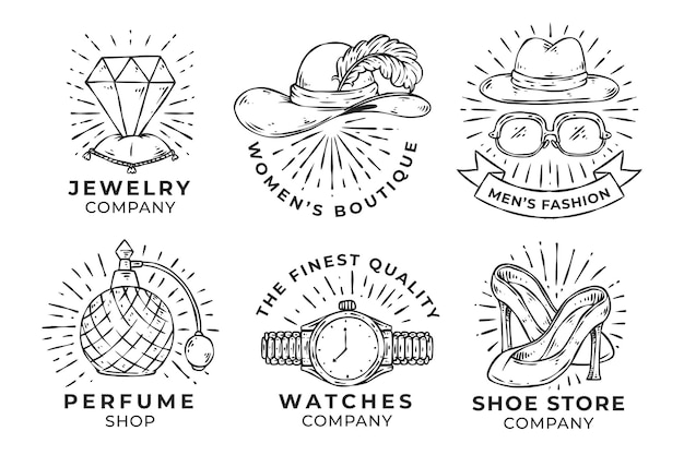 Hand Drawn Fashion Logo Collection