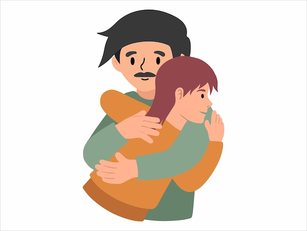 손으로 그린 아버지의 날 그림