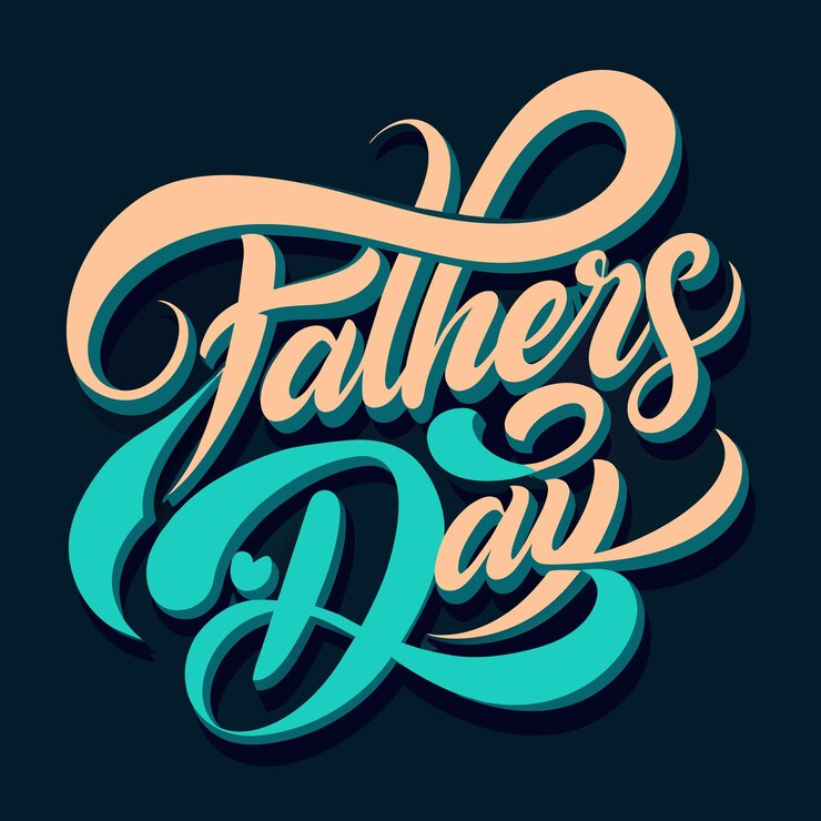 Vector hand drawn fathers day background
