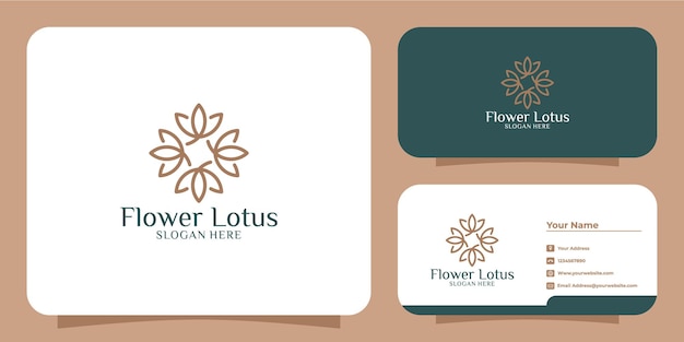 Vector hand drawn feminine and modern flower template logo set