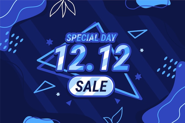 손으로 그린 평면 12.12 판매 배경