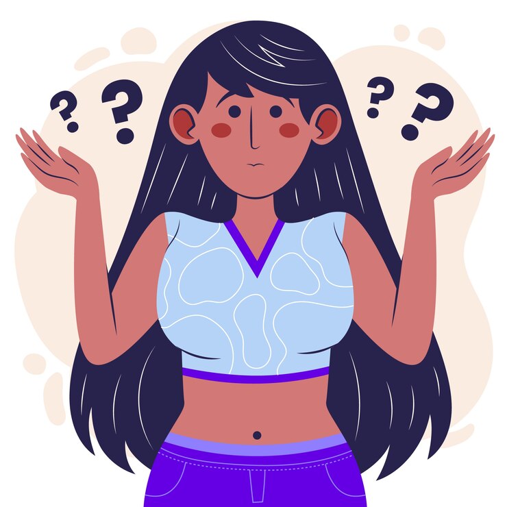 Vector hand drawn flat design shrug illustration