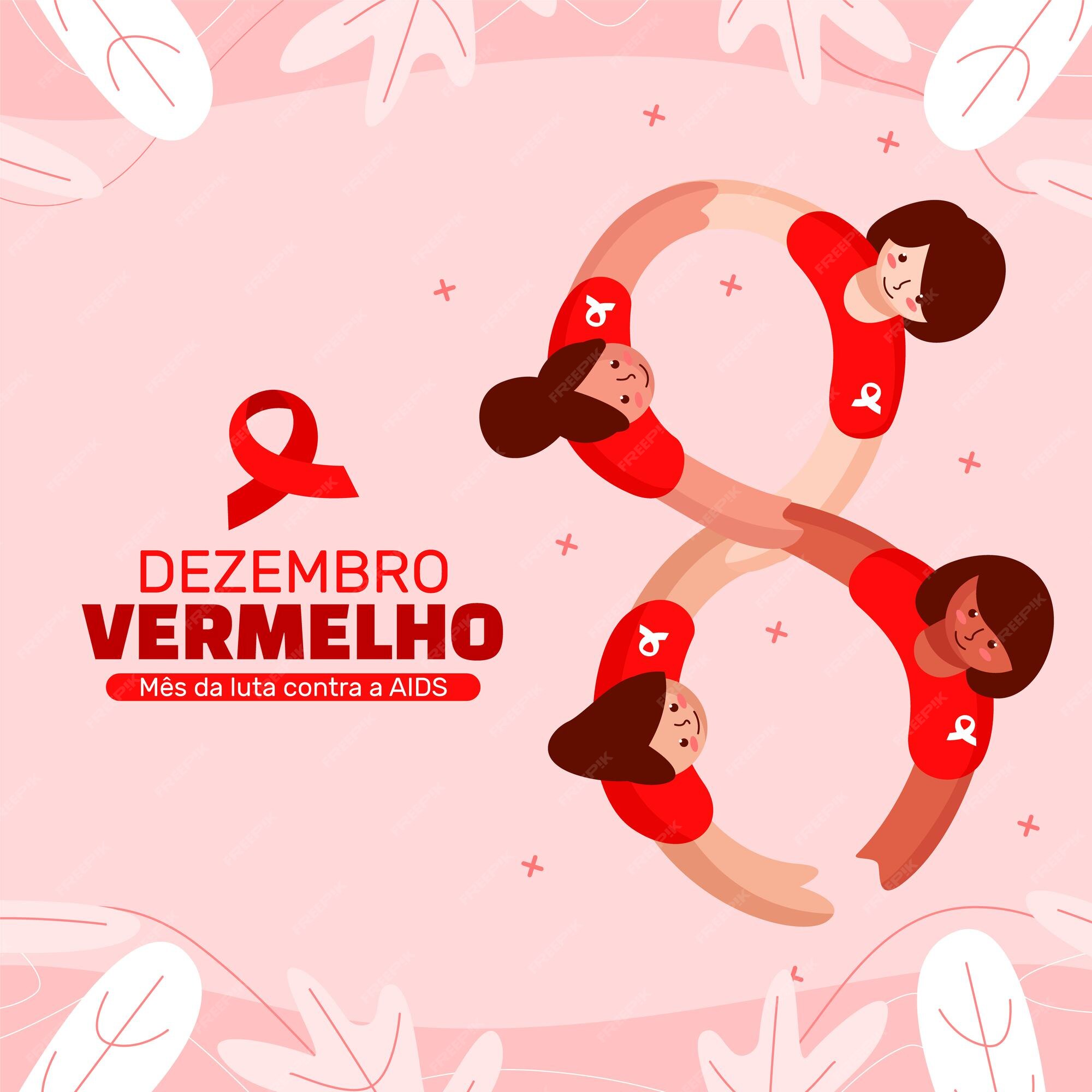 Premium Vector | Hand drawn flat dezembro vermelho illustration