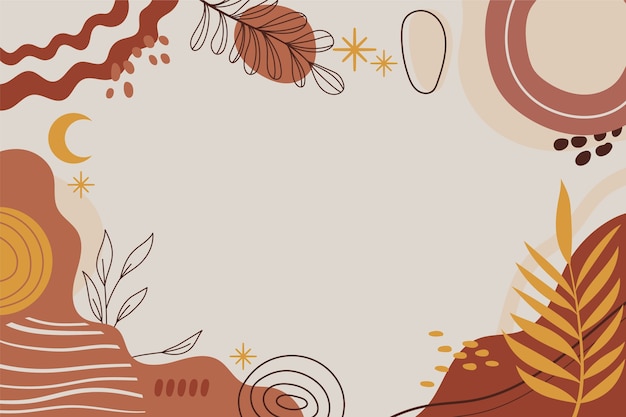 Hand drawn flat terracotta background