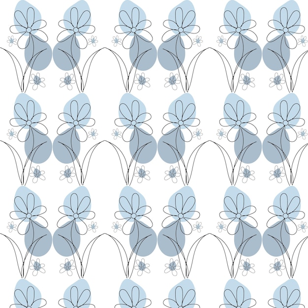 Hand drawn floral pattern