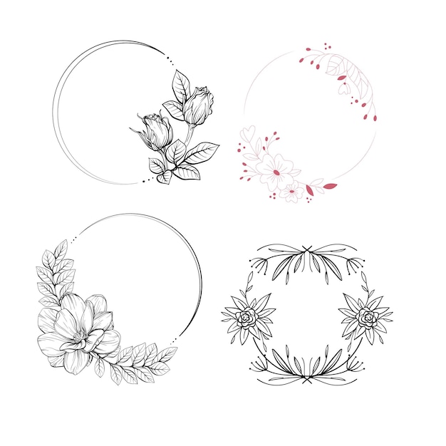 手描きの花束 婚礼用の花束と葉