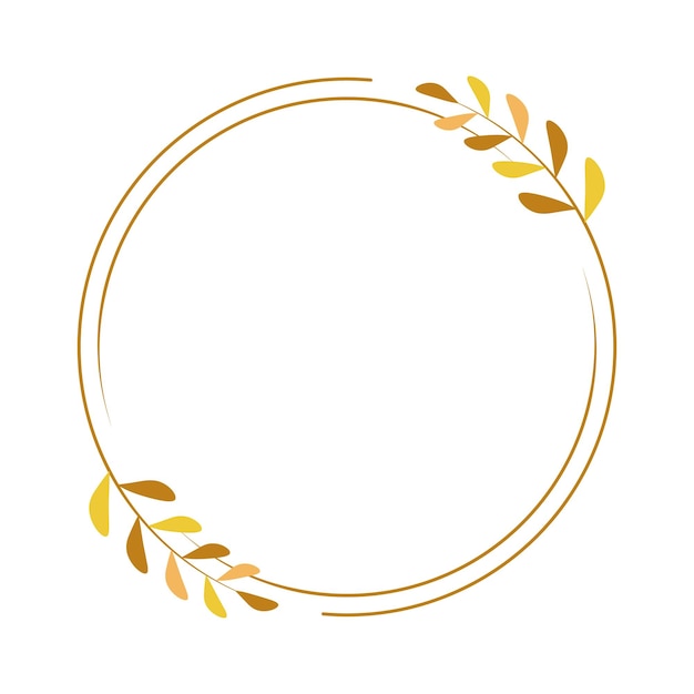 hand drawn floral wreath floral wreath with leaves for wedding