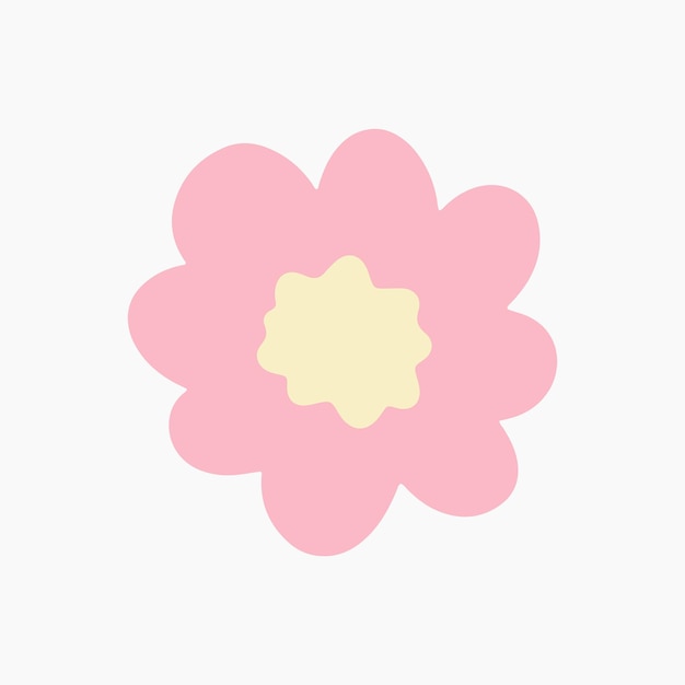 Hand drawn flower element