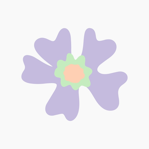 Hand Drawn Flower Element