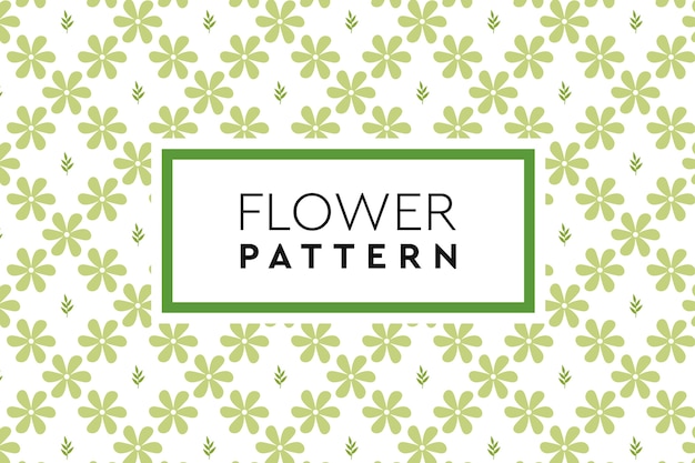 Hand drawn flower pattern.