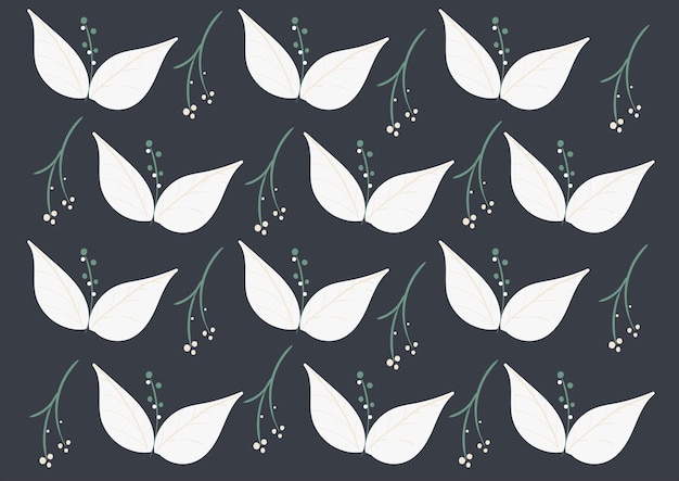 hand drawn flowers background