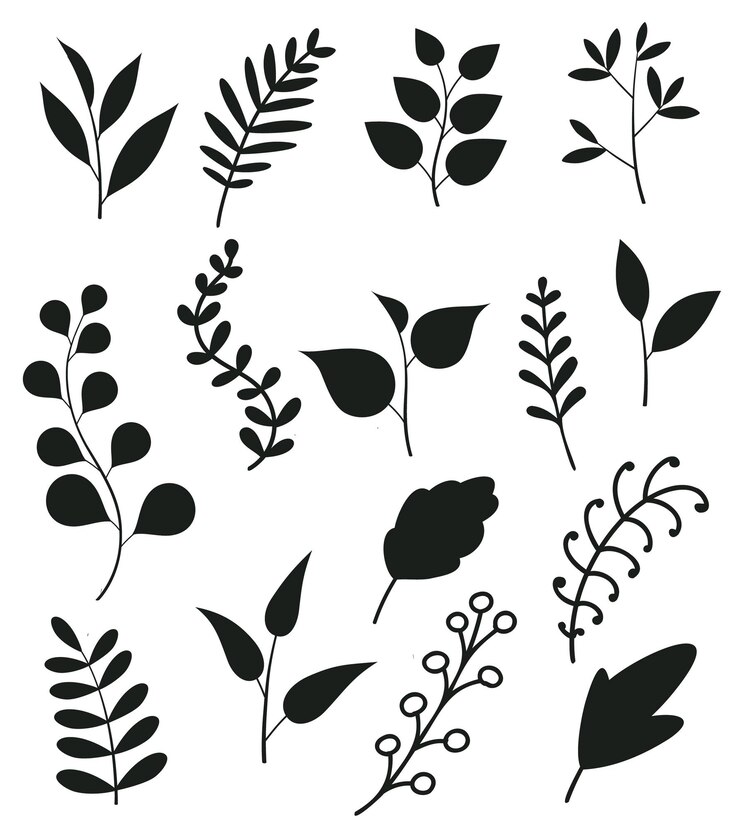 Vector 手で描いた花