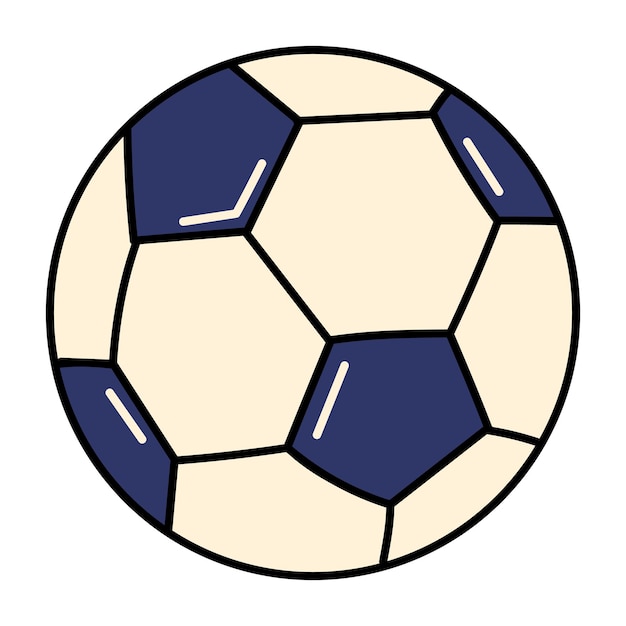 Calcio disegnato a mano o pallone da calcio