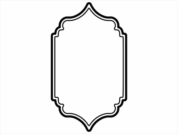 Vector hand drawn frame eid al adha