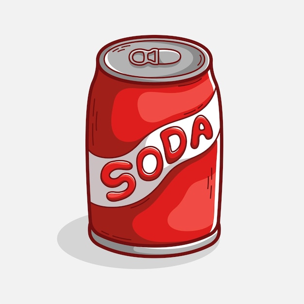 Illustrazione disegnata a mano della soda fresca