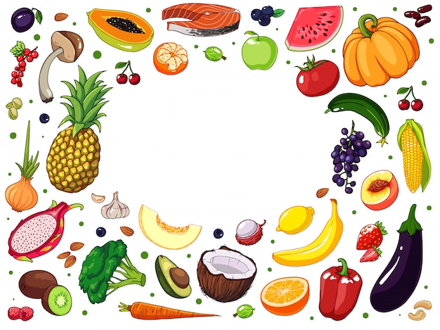 Ручной обращается фрукты и овощи
