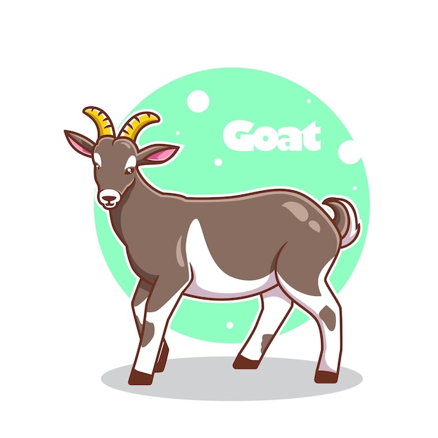 hand drawn goat icon vector illustration