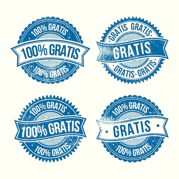 hand drawn gratis stamp collection