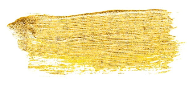 Ручная рисованная гранж-роза и золотая кисть мазки векторной коллекции изолированы на белом