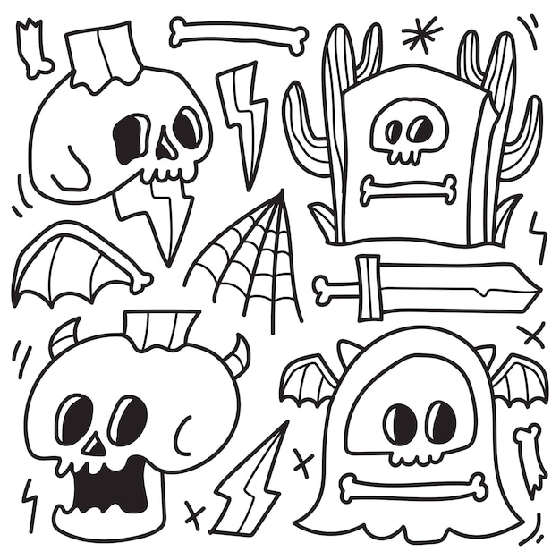 Pelo on X: Spooky Doodles!!!  / X