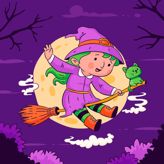 hand drawn halloween illustration