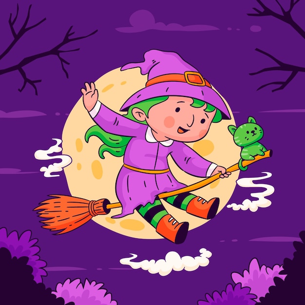 Illustrazione di halloween disegnata a mano