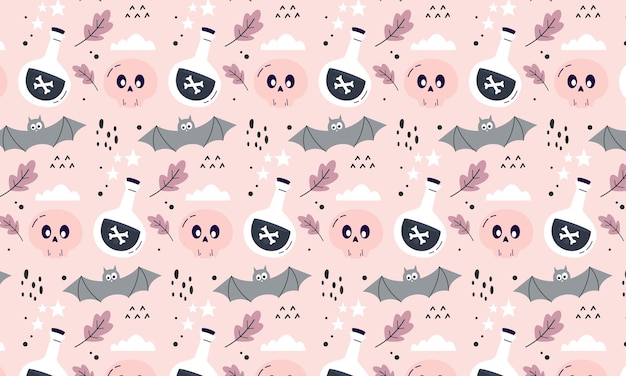 Hand Drawn Halloween Pattern