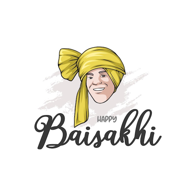 Baisakhi felice disegnato a mano