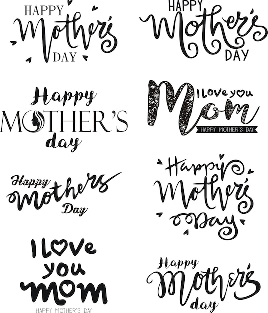  Hand Drawn of Happy Mother's Day