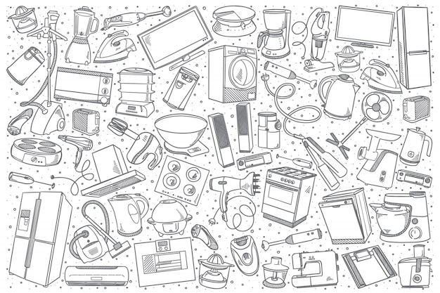 Free Vector  Collection of household item vectors