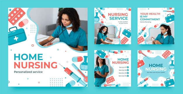 Hand drawn home nursing template